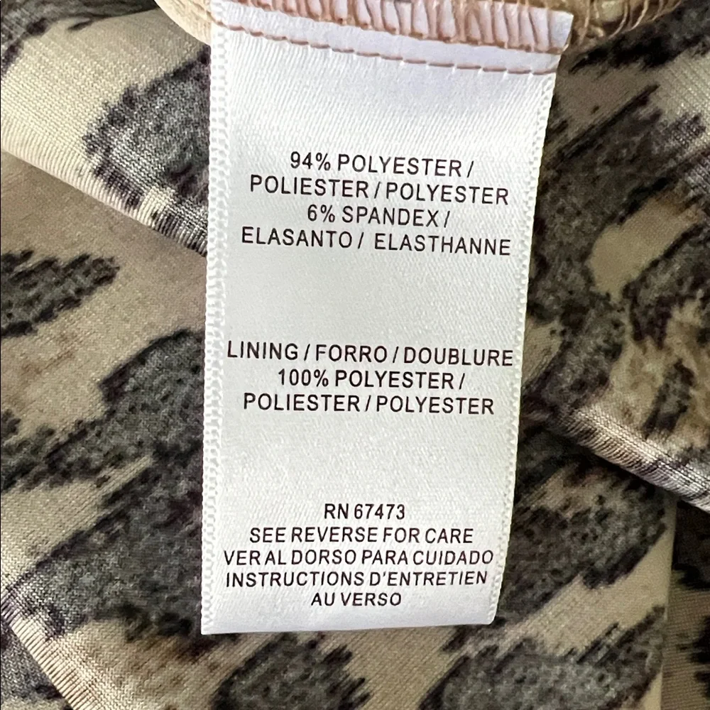 Taylor Black and Tan Animal Print Midi Maxi Dress - Picture 6 of 7